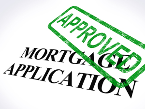 biweekly mortgage: Mortgage Application with Approved Stamp 