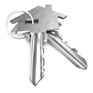 Home Keys Shows House Security Or Locked
