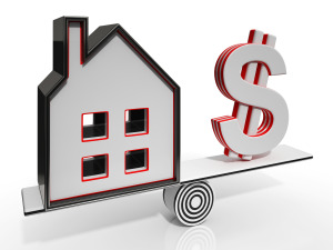 House And Dollar Balancing Showing Investment