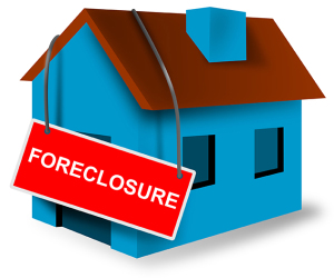 Foreclosure Sign on House