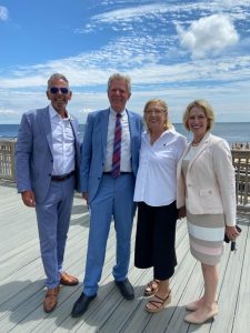 Robert White, Rep. Frank Pallone, Christina Banasiak, and Ilene Horowitz